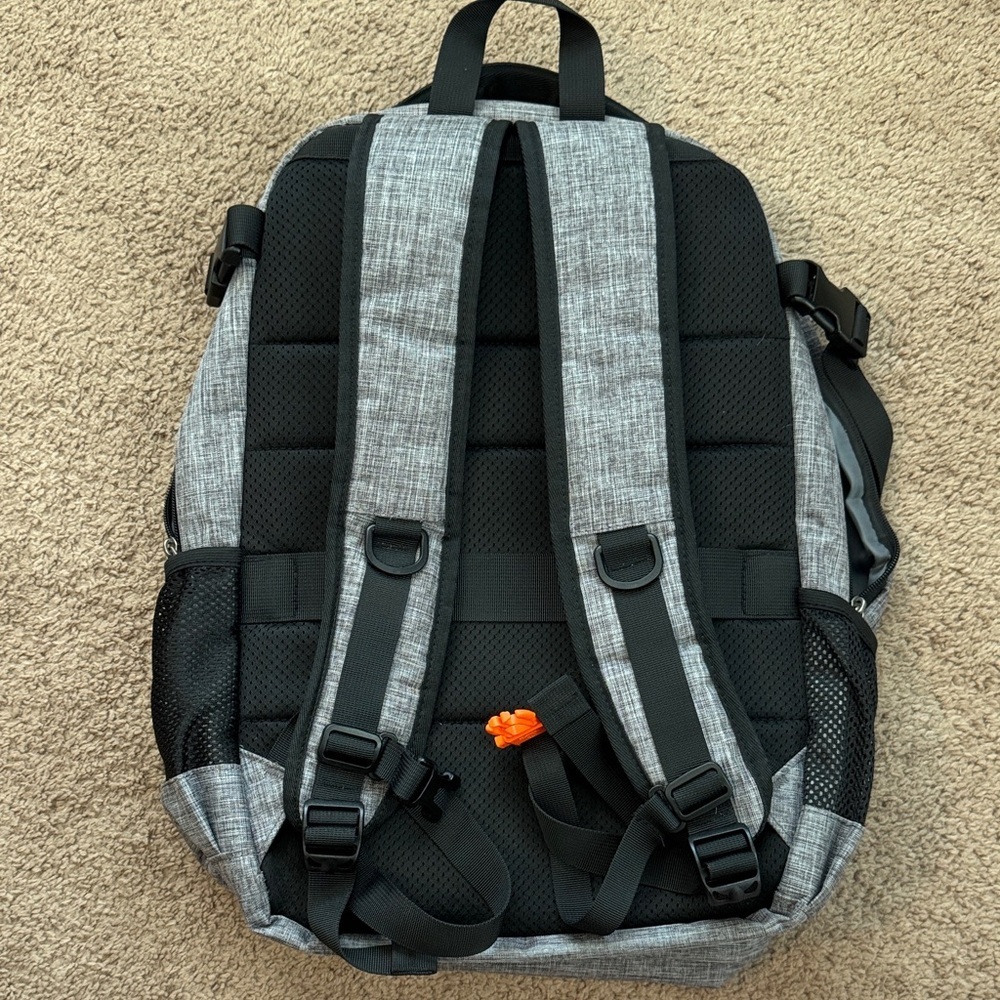 Gray Men's Backpack - Picture 2 of 8